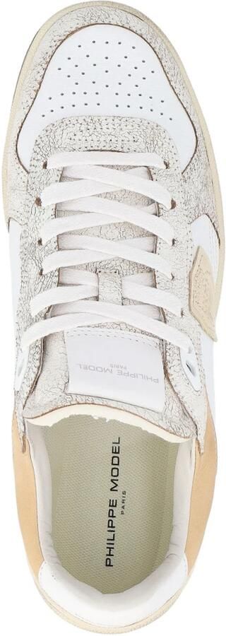 Philippe Model Lage Sneakers PGLU VC01 PGAL-CRACKLE BLANC_SABLE - Foto 2
