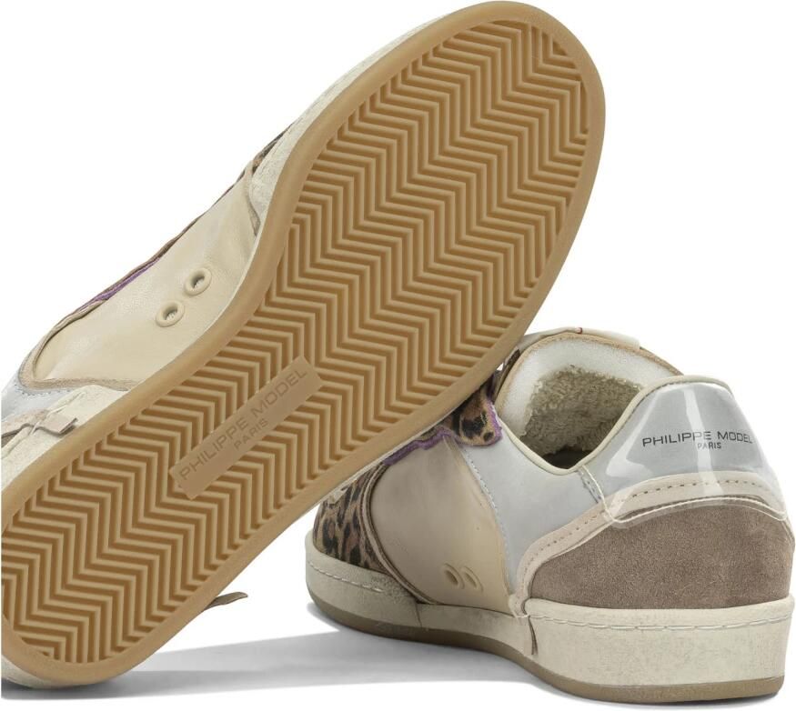 Philippe Model Sneakers PGLD AXE1 PGAL LOW-BEIGE ANIMALIER - Foto 3