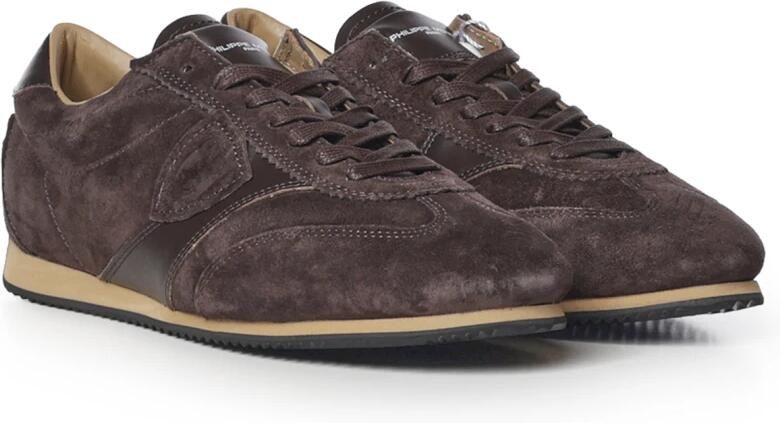 PHILIPPE MODEL Lage Sneakers Heren Planche Low Man Suède Bruin