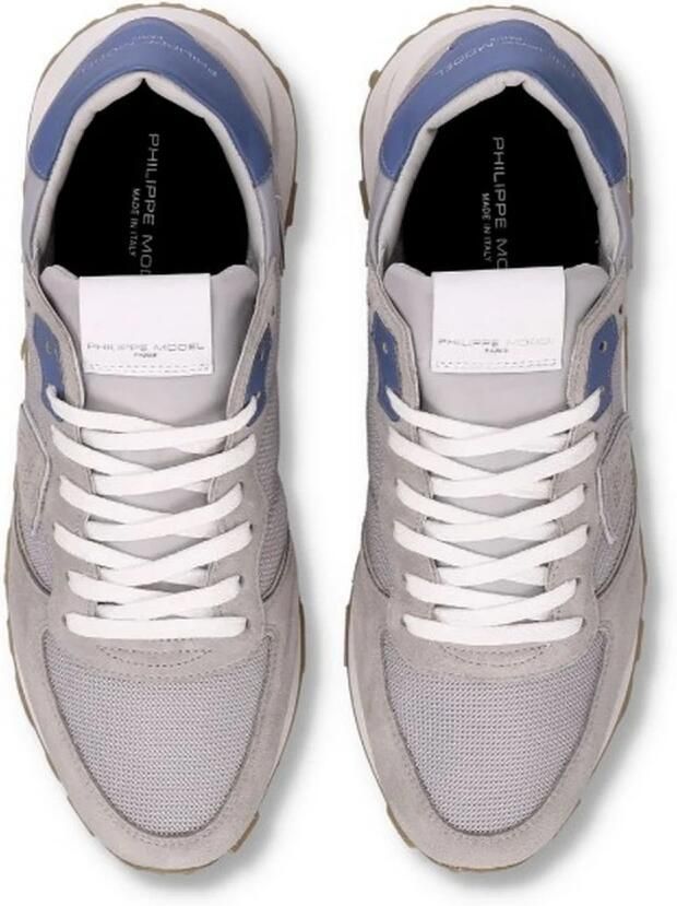 PHILIPPE MODEL Lage Sneakers Heren Tropez Haute Low Man Maat: 47 Materiaal: Suède Kleur: Grijs - Foto 4