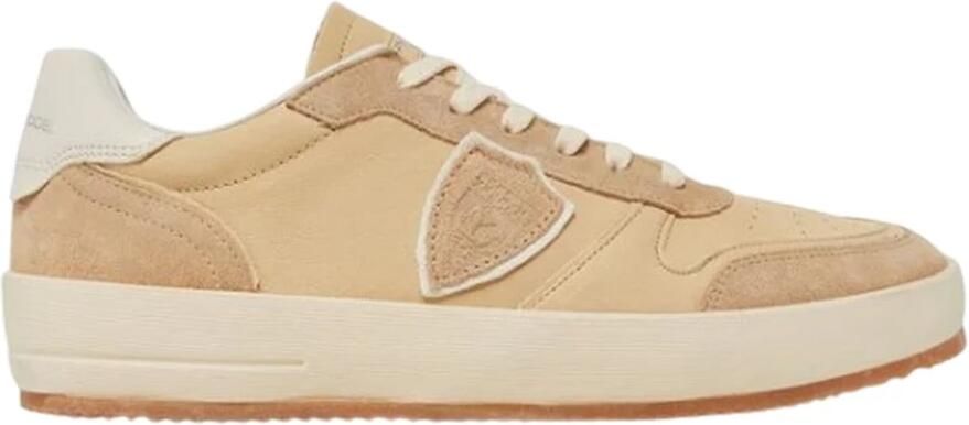 Philippe Model Heren Sneakers Nice Low Man Wx15 Sable Beige - Foto 4