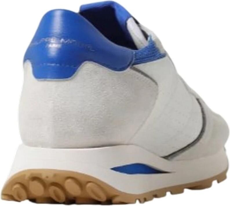 Philippe Model Geperforeerde leren sneakers in grijs bluette - Foto 2