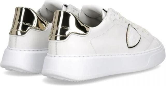 Philippe Model Lage Sneakers BTLD VM04 TEMPLE-METAL BLANC OR