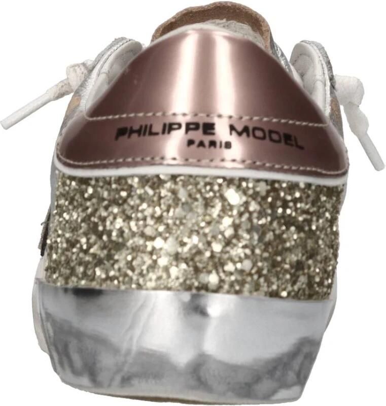 Philippe Model Unieke Lichtblauw Goud Tennisschoenen Multicolor Dames - Foto 4