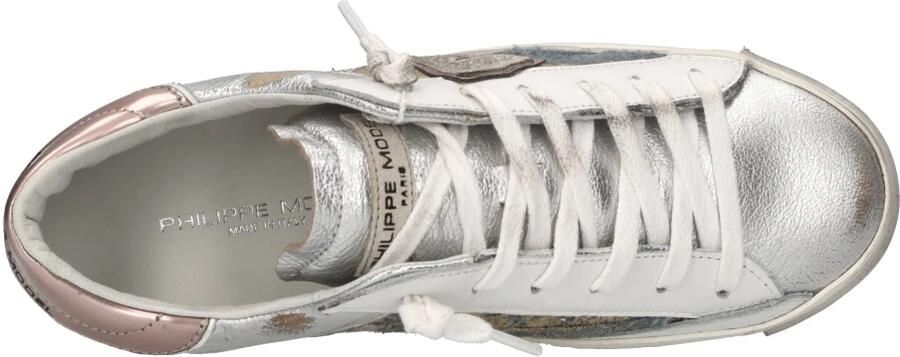 Philippe Model Unieke Lichtblauw Goud Tennisschoenen Multicolor Dames - Foto 6