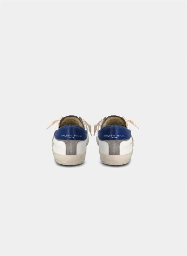 Philippe Model Stijlvolle witte sneakers voor moderne mannen White Heren