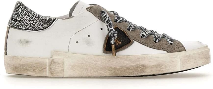 Philippe Model Lage Sneakers PRLD VML2 PARIS X-METAL LEO_BLANC NOIR - Foto 3