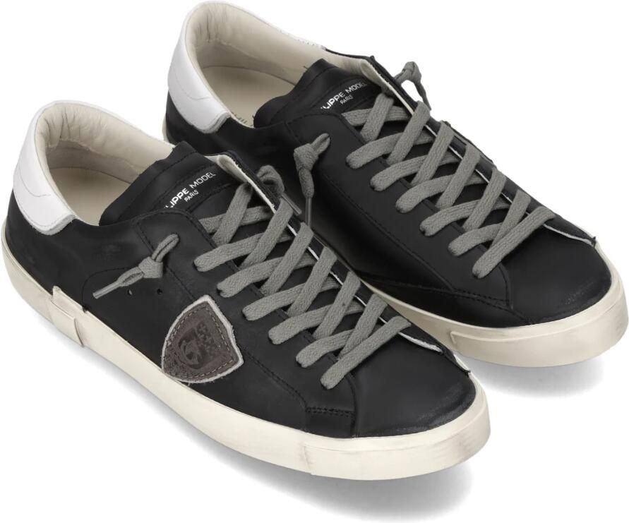 Philippe Model Sneakers PRLU V039 PRSX LOW MAN-NERO BIANCO - Foto 2