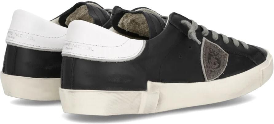 Philippe Model Sneakers PRLU V039 PRSX LOW MAN-NERO BIANCO - Foto 5