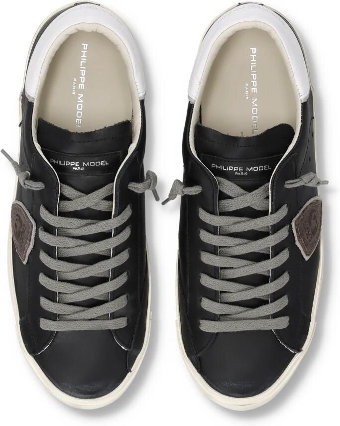 Philippe Model Sneakers PRLU V039 PRSX LOW MAN-NERO BIANCO - Foto 3