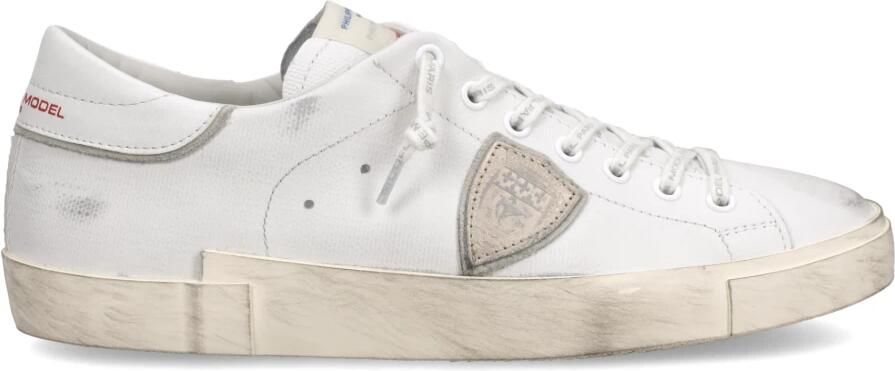 Philippe Model Lage Sneakers PRLU FG01 PARIS-DRAPEAU_BLANC