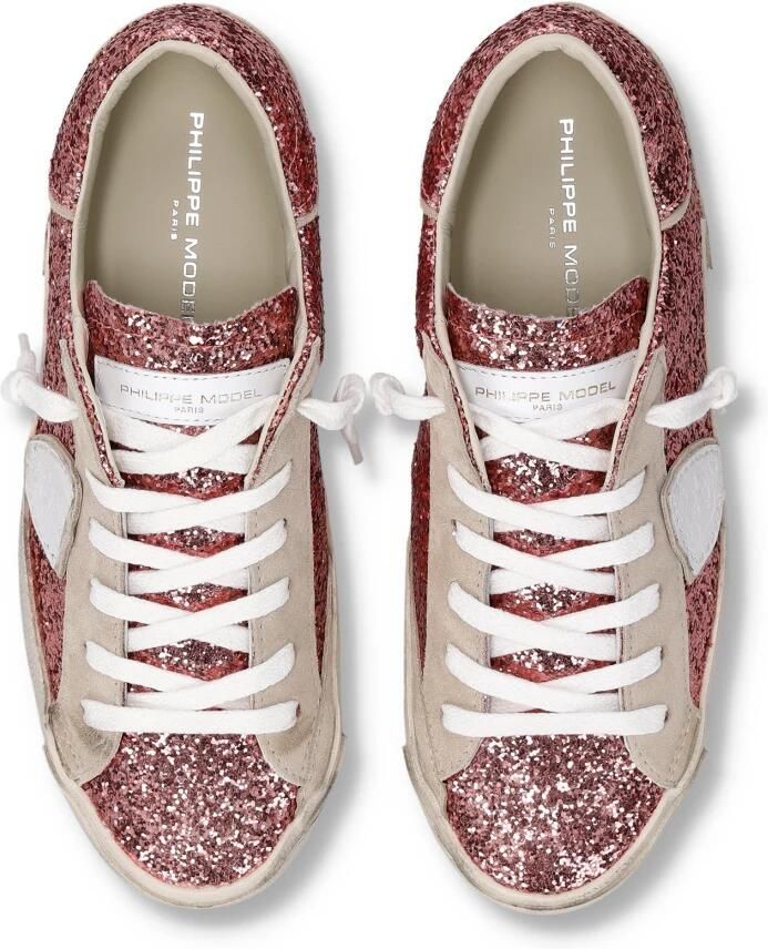Philippe Model Lage Sneakers PRLD GG06 PARISX-GLITTER_ROSE - Foto 3