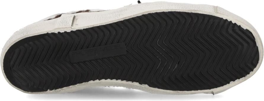 PHILIPPE MODEL Lage Sneakers Dames Prsx Low Woman Ponyhair Bruin - Foto 4