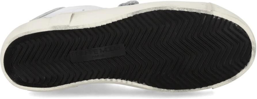Philippe Model Sneakers PRLD VXA2 PRSX LOW WOMAN-VEAU MIXAGE ANIMALIER BLANC - Foto 8