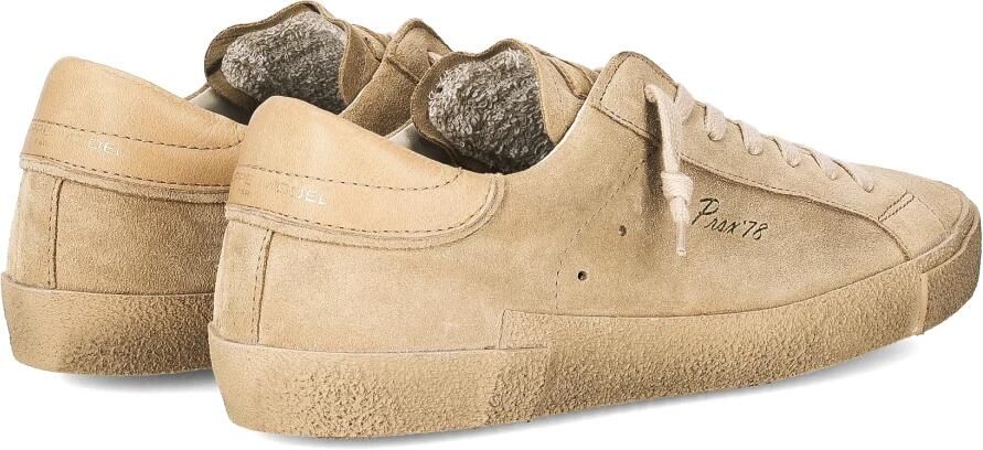 Philippe Model Beige Sneaker met Suède Inzetstukken Beige Heren - Foto 4