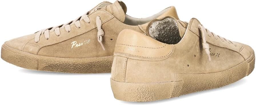 Philippe Model Beige Sneaker met Suède Inzetstukken Beige Heren - Foto 5