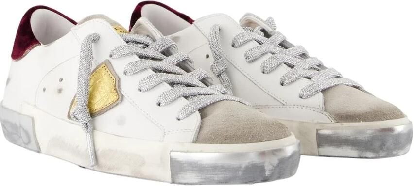 Philippe Model Lage Dames Sneaker in Wit Leer - Foto 2