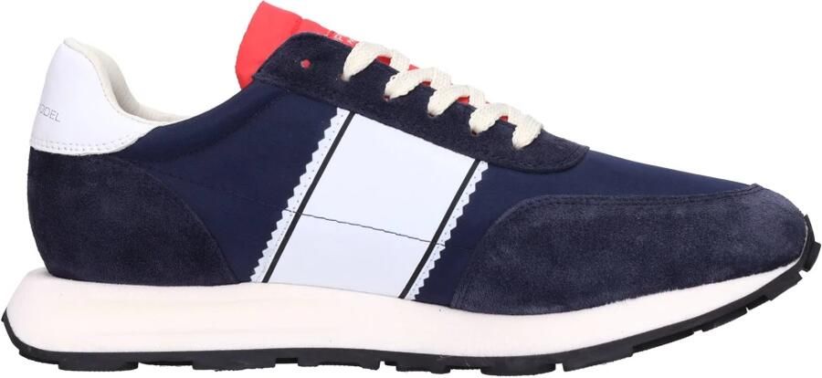 Philippe Model Suède Logo Sneakers Rubberen Zool Blue Heren - Foto 2