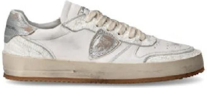 PHILIPPE MODEL Lage Sneakers Dames Nice Low Woman Maat: 41 Materiaal: Leer Kleur: Wit - Foto 5