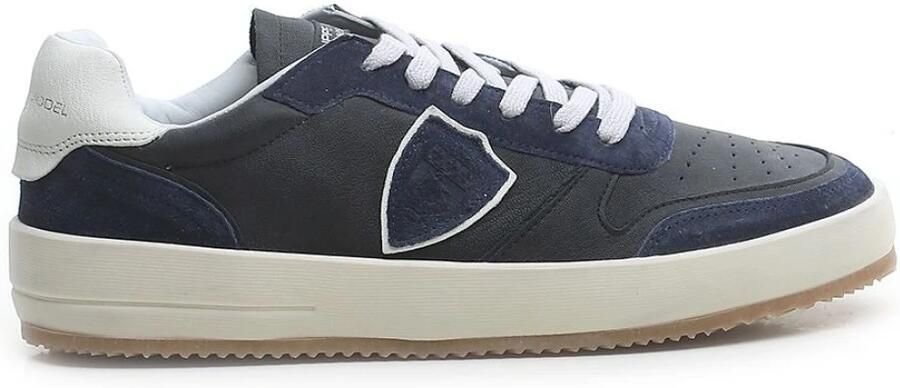PHILIPPE MODEL Lage Sneakers Heren Nice Low Man Maat: 42 Materiaal: Suède Kleur: Blauw - Foto 5