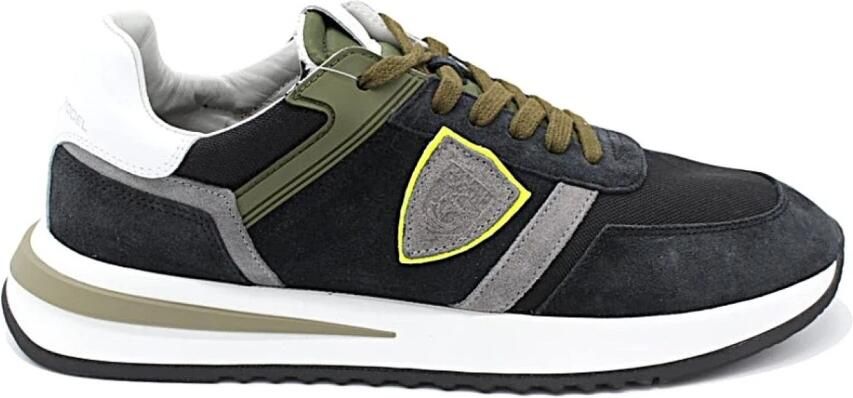 Philippe Model Stijlvolle Heren Sneakers Verhoog je schoenenspel Blauw