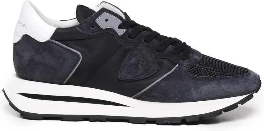 PHILIPPE MODEL Lage Sneakers Heren Tropez Haute Low Man Leer Zwart