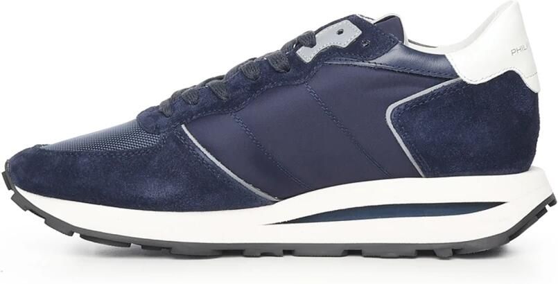 PHILIPPE MODEL Lage Sneakers Tropez Haute Low Maat: 42 Materiaal: Textiel Kleur: Blauw - Foto 2