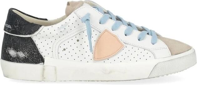 Philippe Model Lage Sneakers PRLU VPP1 PARIS X-VEAU PERFORE'_BLANC NOIR