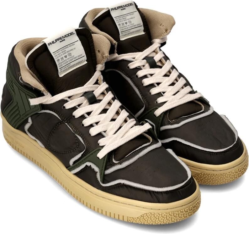 Philippe Model Urban Militaire Sneakers voor Mannen Green Heren