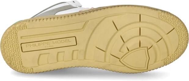 Philippe Model Lyon Dames Tennisschoenen Wit Roze Multicolor - Foto 5