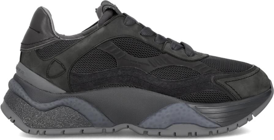 Philippe Model Lage Sneakers BZLD NR03 ODEON-NUBUCK RESAU ANTHRACITE - Foto 2