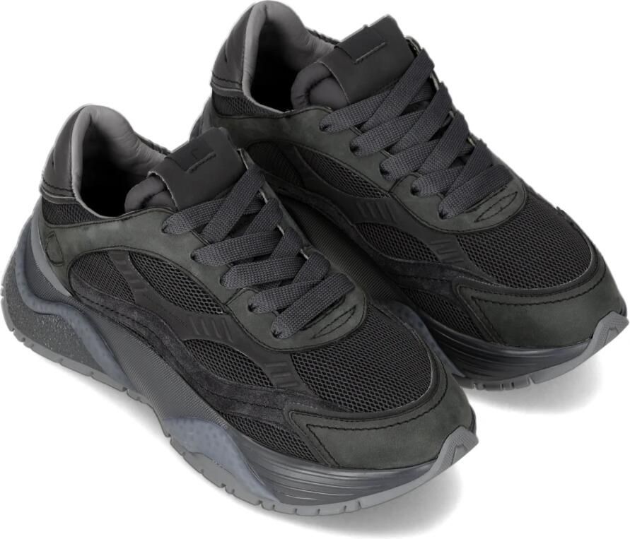 Philippe Model Lage Sneakers BZLD NR03 ODEON-NUBUCK RESAU ANTHRACITE - Foto 2