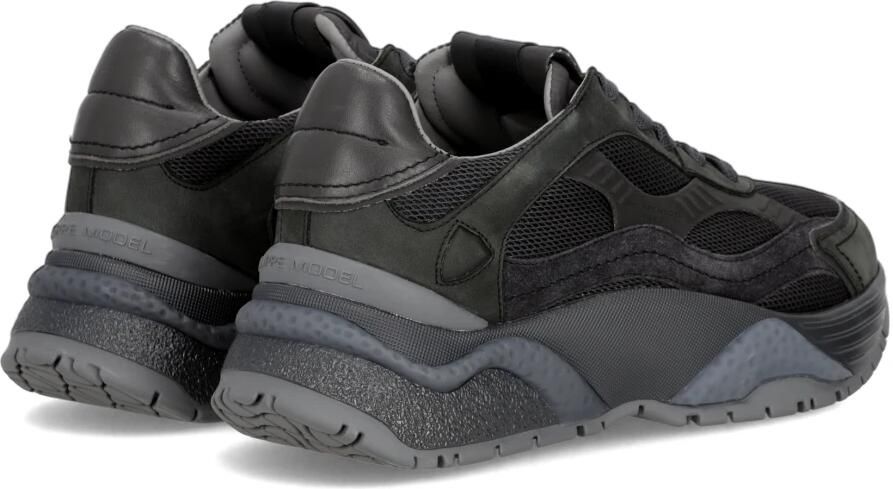 Philippe Model Lage Sneakers BZLD NR03 ODEON-NUBUCK RESAU ANTHRACITE - Foto 5