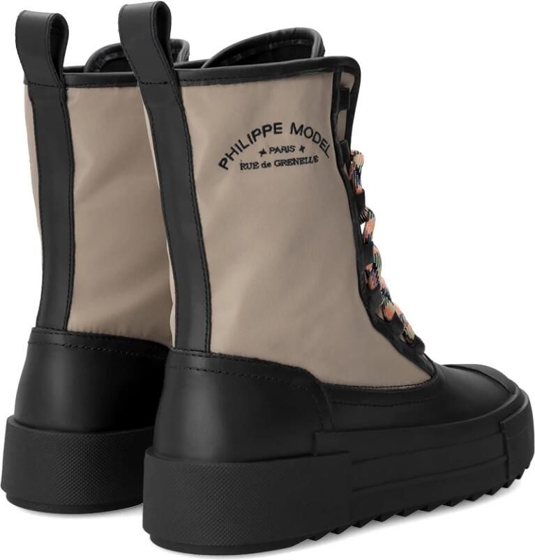 Philippe Model Hoge Top Sneaker Beige Zwart Vrouwen Brown Dames - Foto 2