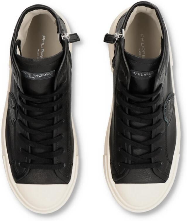 Philippe Model Zwarte Haute Tennis Sneakers voor Vrouwen Black Dames - Foto 3