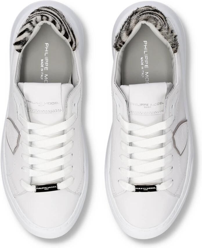 Philippe Model Sneakers BTLD VA04 TEMPLE-VEAU ANIMALIER BLANC ZEBRA - Foto 2