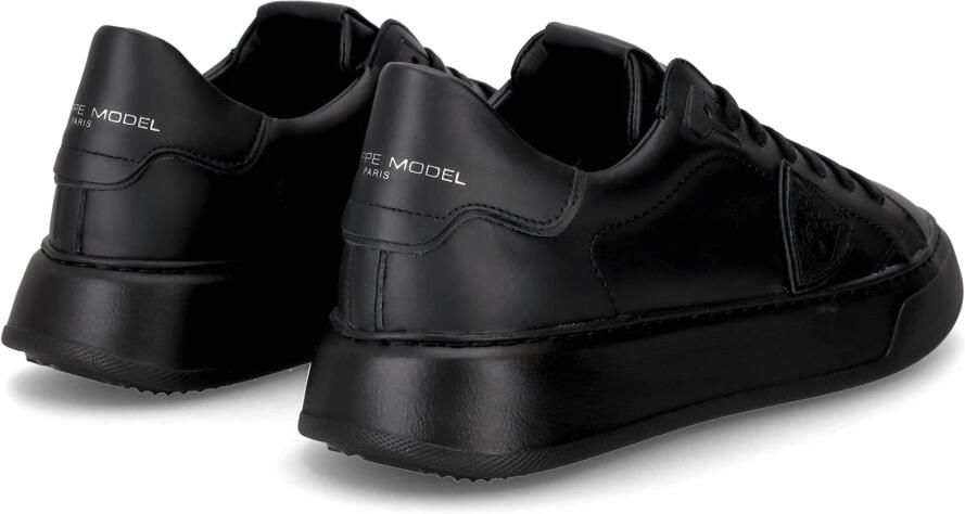 Philippe Model Zwarte Sneakers Parijse Stijl Black Heren