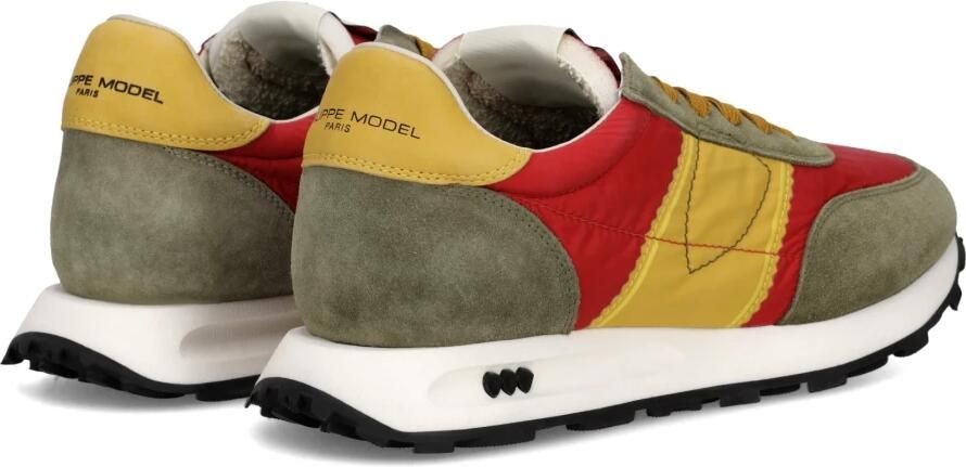 Philippe Model Lage Sneakers TILU WP13 TOUR LOW-MONDIAL VINTAGE POP ROUGE MILI - Foto 5