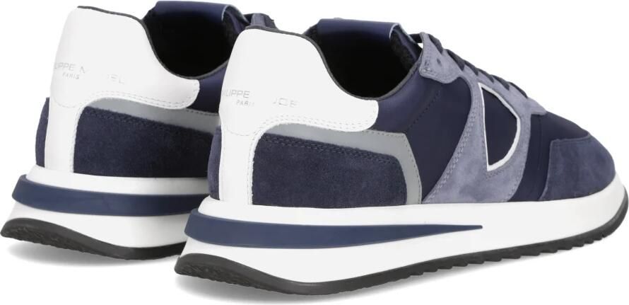 PHILIPPE MODEL Lage Sneakers Heren Tropez 2.1 Low Man Textiel Blauw - Foto 3