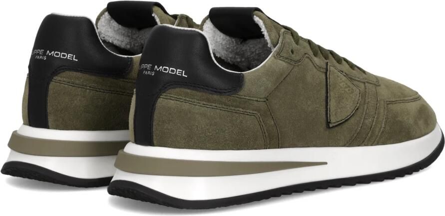 PHILIPPE MODEL Lage Sneakers Heren Tropez 2.1 Low Man Suède Groen - Foto 4