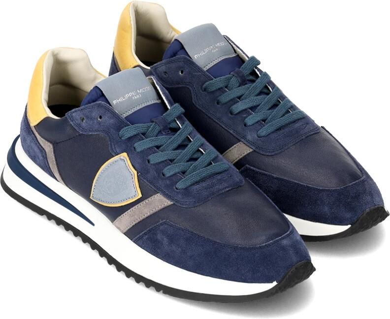 Philippe Model Blauwe Sneakers Tropez 2.1 Multicolor Heren - Foto 2