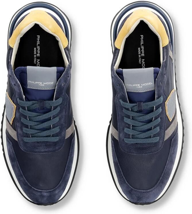 Philippe Model Blauwe Sneakers Tropez 2.1 Multicolor Heren - Foto 3