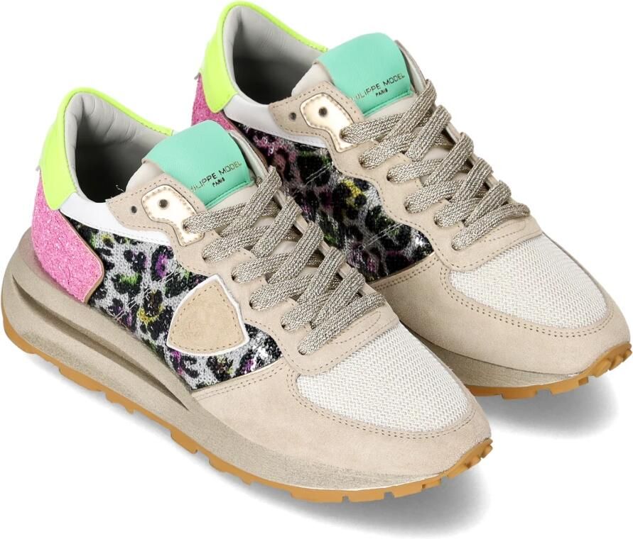 PHILIPPE MODEL Lage Sneakers Dames Tropez Haute Low Woman Suède - Foto 3