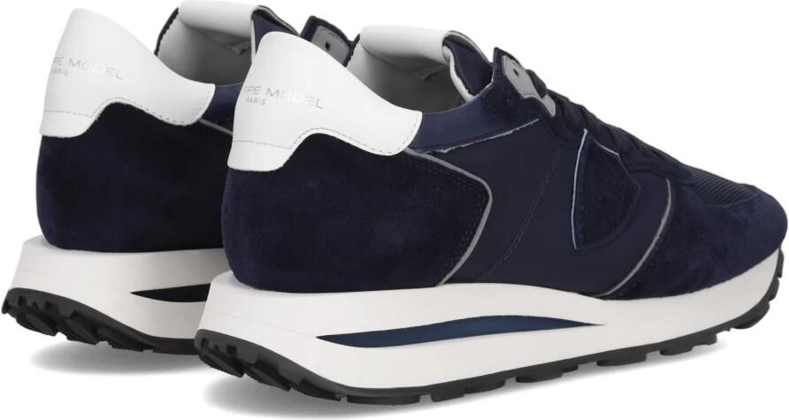 PHILIPPE MODEL Lage Sneakers Heren Tropez Haute Low Man Textiel Blauw - Foto 5