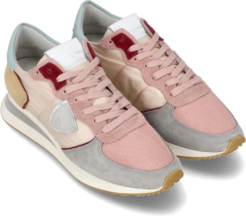 Philippe Model Burgundy Pink Trpx Hardloopschoenen Multicolor Dames - Foto 2