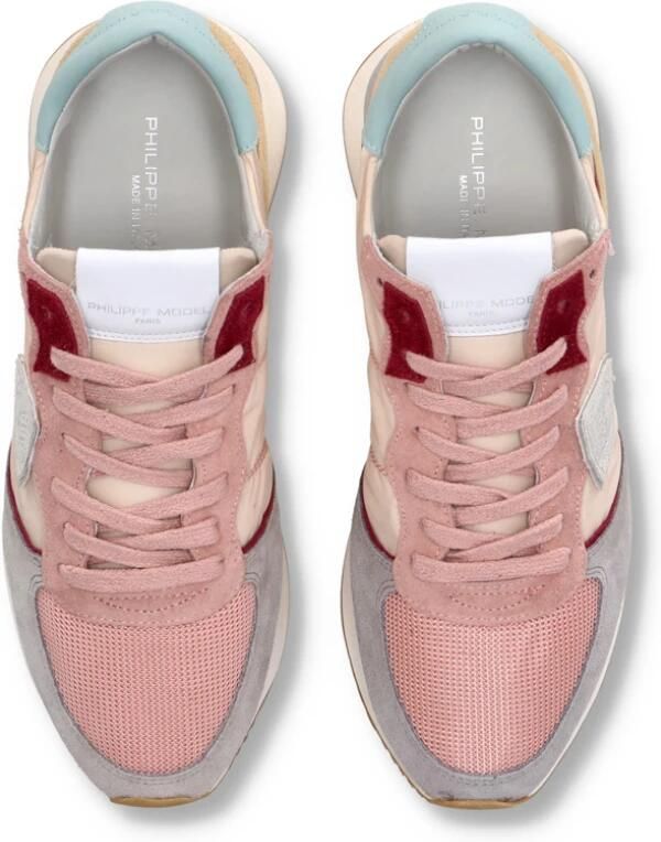 Philippe Model Burgundy Pink Trpx Hardloopschoenen Multicolor Dames - Foto 3