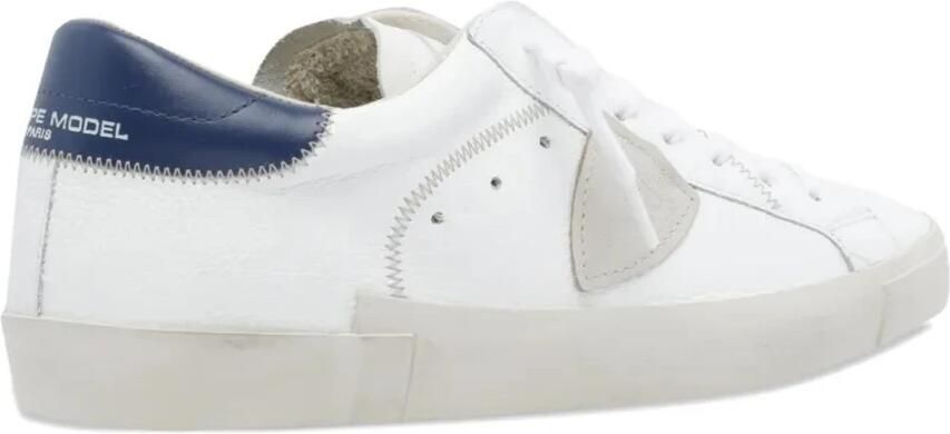 Philippe Model Sneakers van leer met logo en vetersluiting - Foto 2