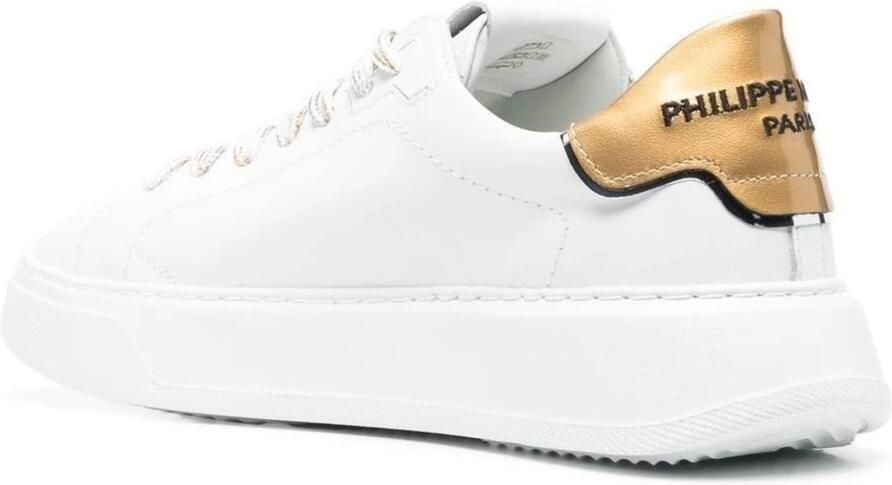 Philippe Model Elegante witte en gouden sneakers voor vrouwen White Dames - Foto 2