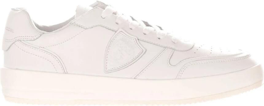 Philippe Model Witte platte schoenen Urban Sneaker Minimalistisch ontwerp White Heren - Foto 6