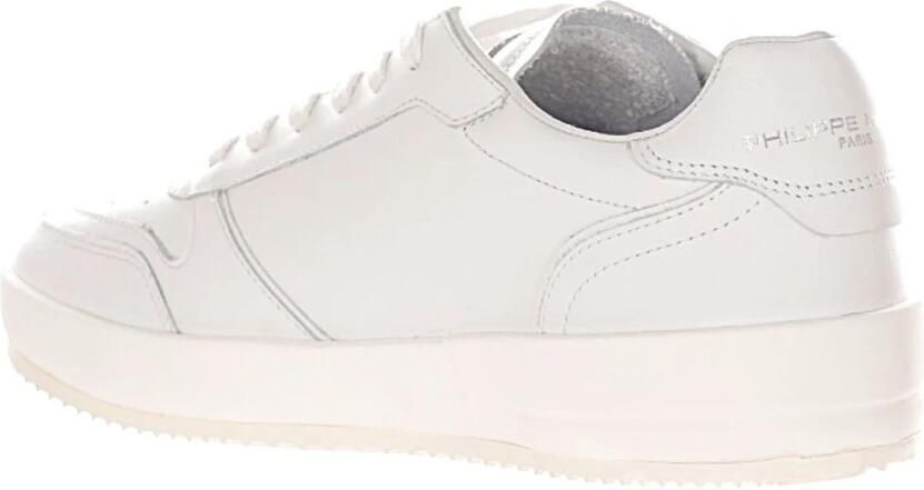 Philippe Model Witte platte schoenen Urban Sneaker Minimalistisch ontwerp White Heren - Foto 4
